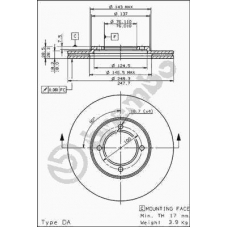 09.5615.10 BREMBO Тормозной диск