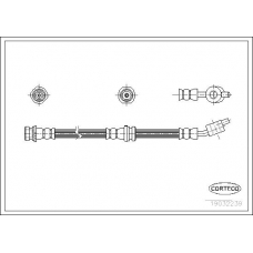 19032239 CORTECO Тормозной шланг