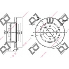 BD1572 DJ PARTS Тормозной диск