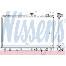 64772A NISSENS Радиатор, охлаждение двигателя