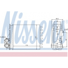 76512 NISSENS Теплообменник, отопление салона