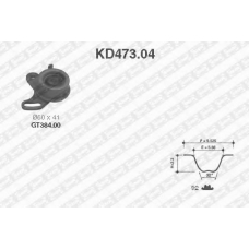 KD473.04 SNR Комплект ремня грм