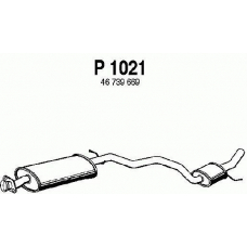 P1021 FENNO Средний глушитель выхлопных газов