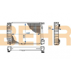 2108475 BEHR Radiator