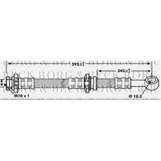 BBH7151 BORG & BECK Тормозной шланг