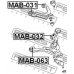 MAB-063 FEBEST Подвеска, рычаг независимой подвески колеса