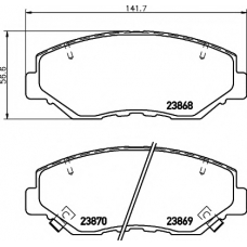 8DB 355 010-231 HELLA PAGID Комплект тормозных колодок, дисковый тормоз