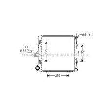 PR2055 AVA Радиатор, охлаждение двигателя