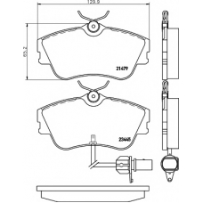 8DB 355 018-621 HELLA PAGID Комплект тормозных колодок, дисковый тормоз