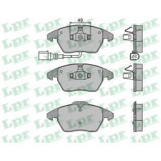 05P866 LPR Комплект тормозных колодок, дисковый тормоз
