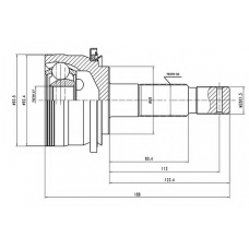 AW1510138 AYWIPARTS Шарнирный комплект, приводной вал