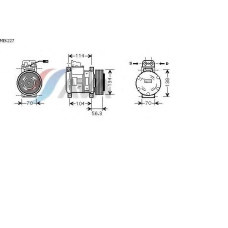MEK227 GERI Компрессор, кондиционер