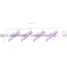 H4479 Brovex-Nelson Тормозной шланг