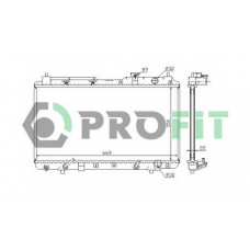 PR 2915A1 PROFIT Радиатор, охлаждение двигателя