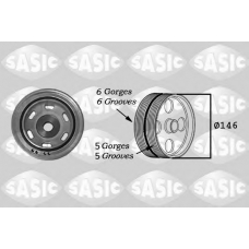 2150017 SASIC Ременный шкив, коленчатый вал