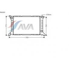 FDA2203 AVA Радиатор, охлаждение двигателя