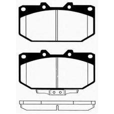 J PA-187AF JAPANPARTS Комплект тормозных колодок, дисковый тормоз