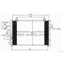 J033-15 ASHUKI Конденсатор, кондиционер