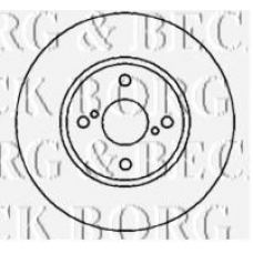 BBD4381 BORG & BECK Тормозной диск