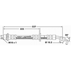 FBH6852 FIRST LINE Тормозной шланг