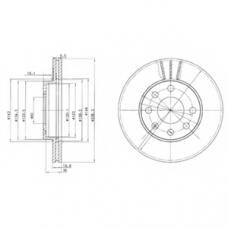 BG2278 DELPHI Тормозной диск