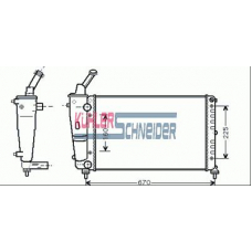 2100091 KUHLER SCHNEIDER Радиатор, охлаждение двигател