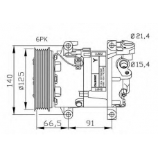 32288 NRF Компрессор, кондиционер