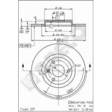 BS 7399 BRECO Тормозной диск