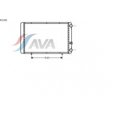 RT2155 AVA Радиатор, охлаждение двигателя