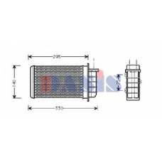 089180N AKS DASIS Теплообменник, отопление салона
