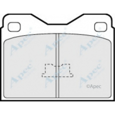 PAD272 APEC Комплект тормозных колодок, дисковый тормоз