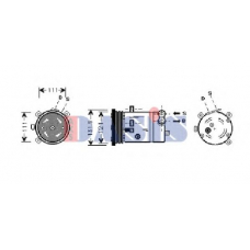 850702N AKS DASIS Компрессор, кондиционер