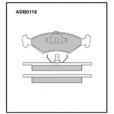 ADB0118 Allied Nippon Тормозные колодки