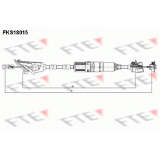 FKS18015 FTE Трос, управление сцеплением