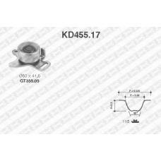 KD455.17 SNR Комплект ремня грм
