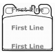 FBP1256 FIRST LINE Комплект тормозных колодок, дисковый тормоз
