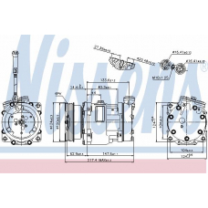 89193 NISSENS Компрессор, кондиционер
