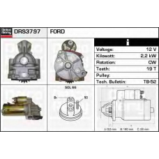 DRS3797 DELCO REMY Стартер