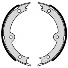 S 83 564 BREMBO Комплект тормозных колодок, стояночная тормозная с