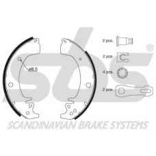 18492739672 S.b.s. Комплект тормозных колодок