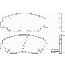 P 28 035 BREMBO Комплект тормозных колодок, дисковый тормоз