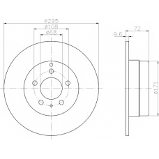 8DD 355 103-691 HELLA PAGID Тормозной диск