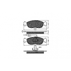 32033 SPIDAN Комплект тормозных колодок, дисковый тормоз