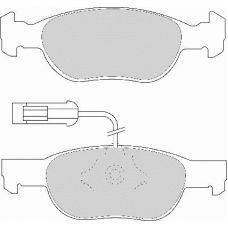 FD6643A NECTO Комплект тормозных колодок, дисковый тормоз