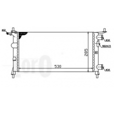 037-017-0036 LORO Радиатор, охлаждение двигателя