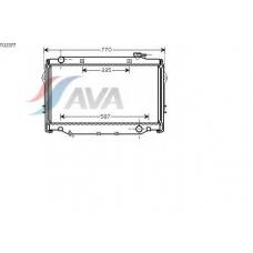 TO2377 AVA Радиатор, охлаждение двигателя