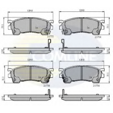 CBP3510 COMLINE Комплект тормозных колодок, дисковый тормоз