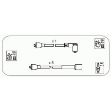 ABS8 JANMOR Комплект проводов зажигания