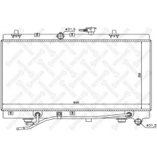 10-25470-SX STELLOX Радиатор, охлаждение двигателя