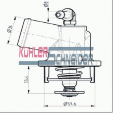 7416301 KUHLER SCHNEIDER Термостат, охлаждающая жидкость